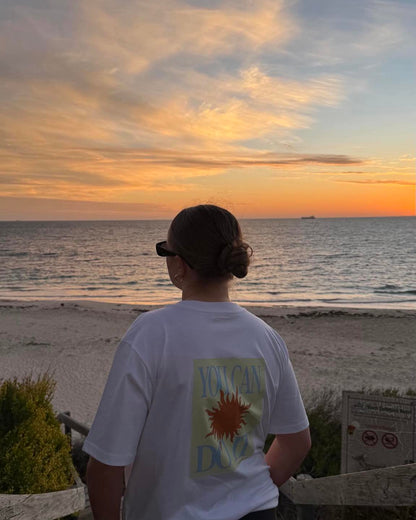 "You Can Do It" Boyfriend Tee - Butter