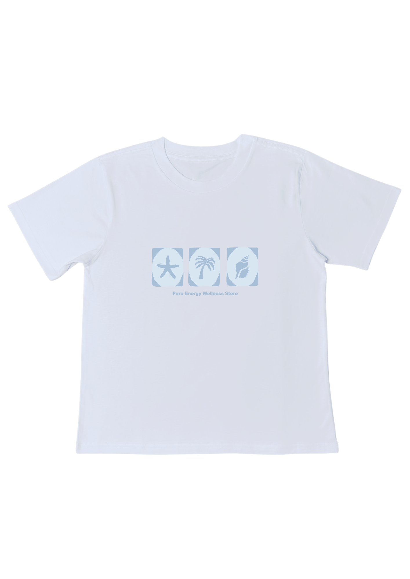 Seaside Trio Boyfriend Tee - Blue