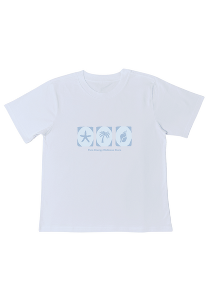 Seaside Trio Boyfriend Tee - Blue