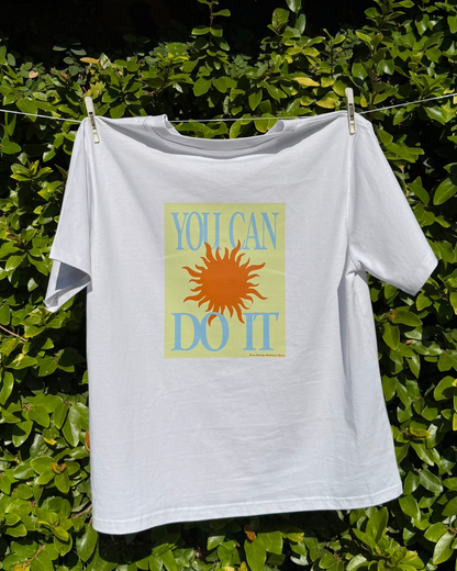 "You Can Do It" Boyfriend Tee - Butter