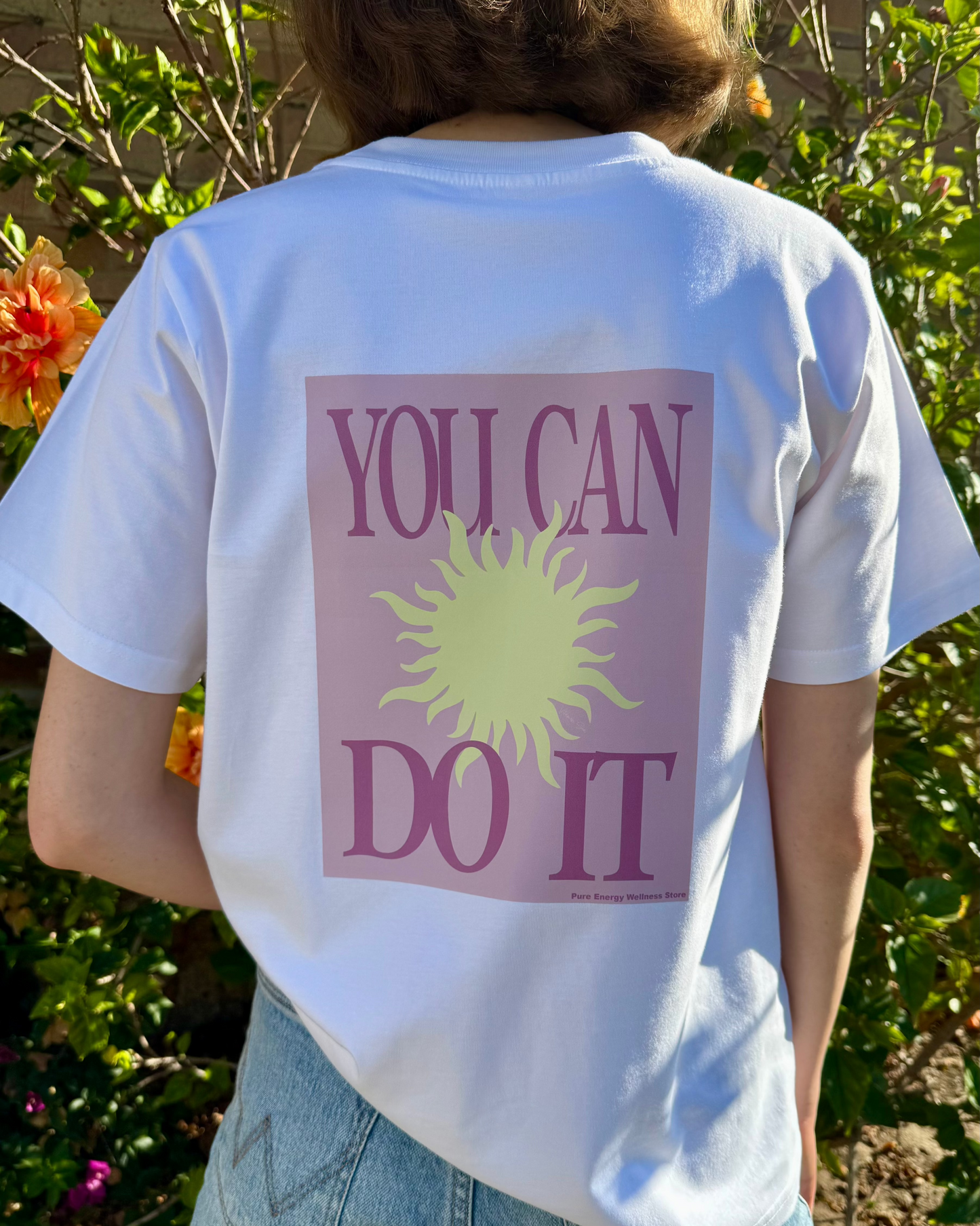 "You Can Do It" Boyfriend Tee - Orchid