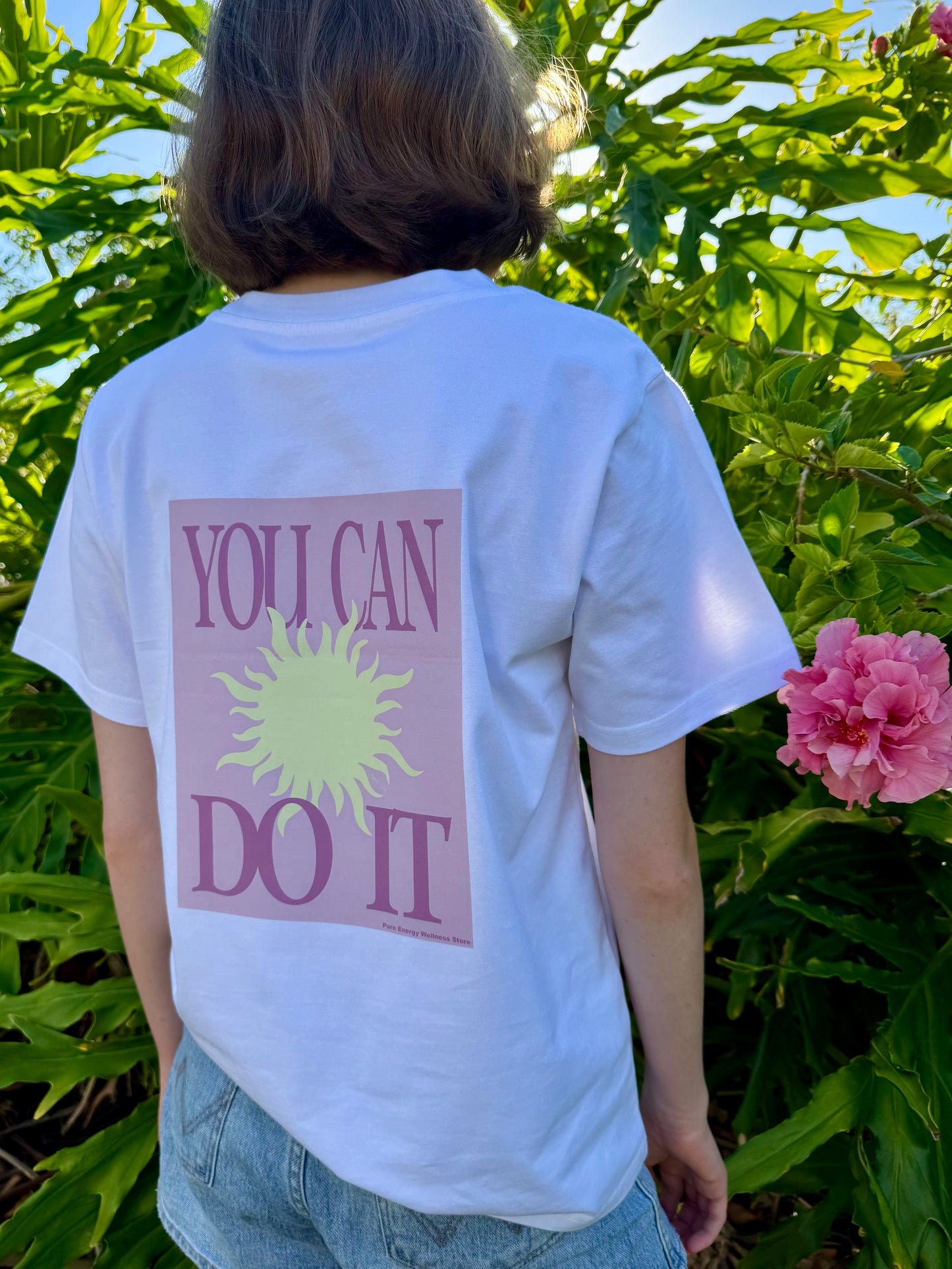 "You Can Do It" Boyfriend Tee - Orchid