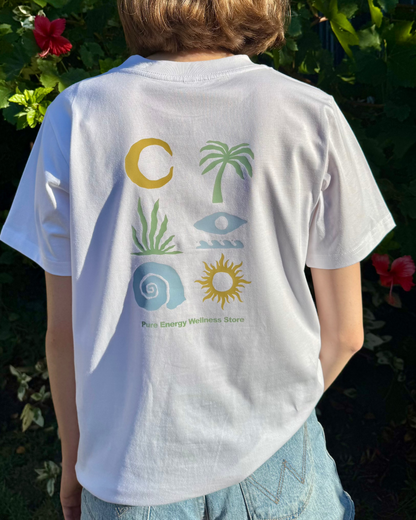 Coastal Bliss Boyfriend Tee - Tropical