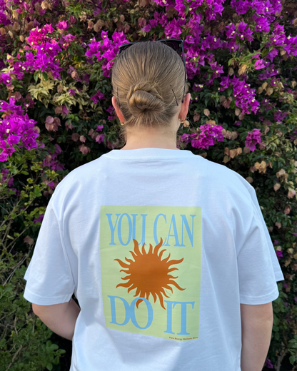 "You Can Do It" Boyfriend Tee - Butter